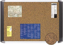 MasterVision - 48" Wide x 36" High Open Cork Bulletin Board - Tan - Best Tool & Supply