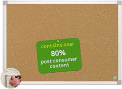 MasterVision - 48" Wide x 36" High Open Cork Bulletin Board - Natural (Color) - Best Tool & Supply