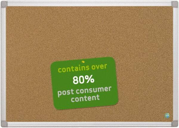 MasterVision - 36" Wide x 24" High Open Cork Bulletin Board - Natural (Color) - Best Tool & Supply