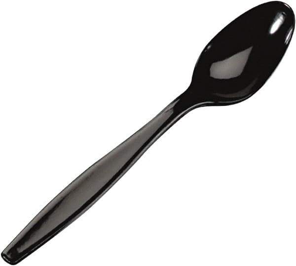 Dixie - Plastic Cutlery, Heavyweight Teaspoons - Black - Best Tool & Supply