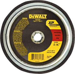 DeWALT - 6" Diam, 5/8" Hole Size, 2" Overall Thickness, 24 Grit, Type 11 Tool & Cutter Grinding Wheel - Coarse Grade, Zirconia Alumina, R Hardness, Resinoid Bond, 6,000 RPM - Best Tool & Supply