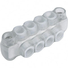 Panduit - 3 Port, 4 to 14, 10 to 14 AWG Compatible, Tap Connector - 1.76" OAL x 1-1/2" OAW x 1.36" OAH, Clear - Best Tool & Supply