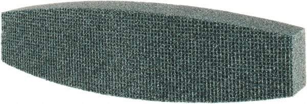 Tru-Maxx - 46 Grit Silicon Carbide Boat (Shape) Polishing Stone - Coarse Grade, 2-1/2" Wide x 9" Long x 1-1/2" Thick - Best Tool & Supply