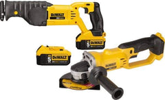 DeWALT - 20 Volt Cordless Tool Combination Kit - Includes Reciprocating Saw & 4-1/2" Cut-Off Grinder, Lithium-Ion Battery Included - Best Tool & Supply