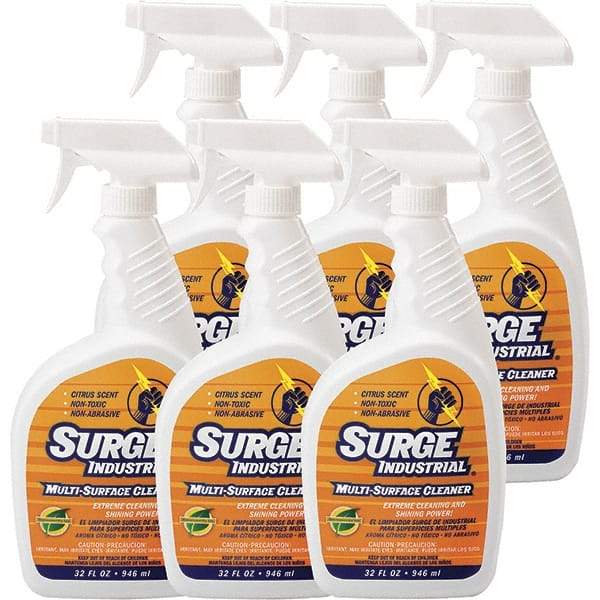 Surge Industrial - 32 oz Spray Bottle All-Purpose Cleaner - Liquid, Neutral pH, Citrus - Best Tool & Supply