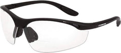 CrossFire - +2, Clear Lenses, Scratch Resistant, Framed Magnifying Safety Glasses - UV Protection, Black Frame - Best Tool & Supply