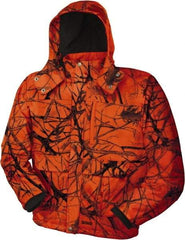 DeWALT - Size M Heated & Cold Weather Jacket - Camo Blaze, Polyester, Zipper Closure, 46" Chest - Best Tool & Supply