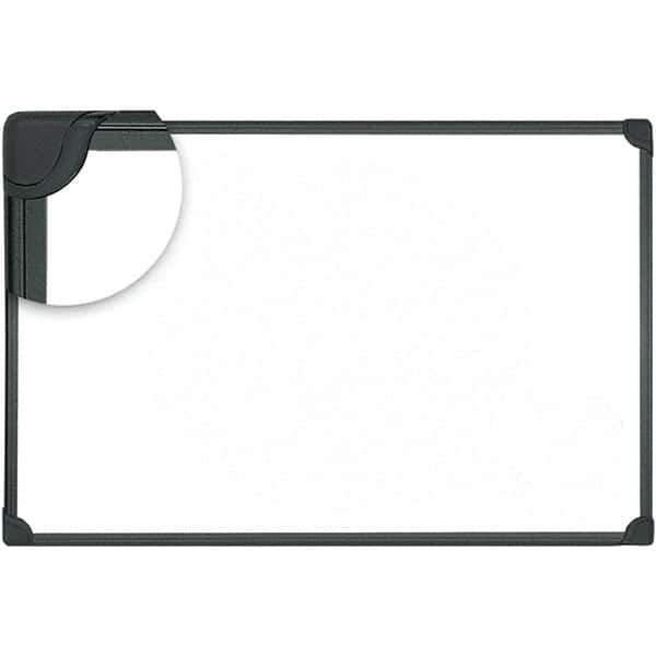 Universal One - 24" High x 36" Wide Magnetic Dry Erase Board - Lacquered Steel, Includes Accessory Tray/Rail & Mounting Kit - Best Tool & Supply