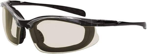 CrossFire - +1.5, Clear Lenses, Scratch Resistant, Framed Magnifying Safety Glasses - UV Protection, Black Frame - Best Tool & Supply