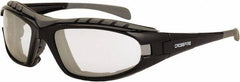 CrossFire - Indoor/Outdoor Lenses, Framed Safety Glasses - Anti-Fog, Black Frame, Size Universal, Wrap Around - Best Tool & Supply