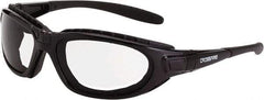 CrossFire - Indoor/Outdoor Lenses, Framed Safety Glasses - Anti-Fog, Crystal Black Frame, Size Universal, Wrap Around - Best Tool & Supply