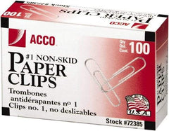 ACCO - 1-3/8" Wide Paper Fastener - Silver - Best Tool & Supply