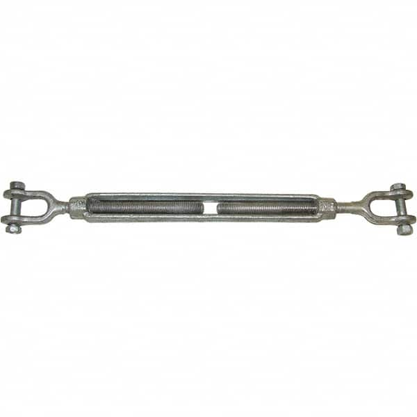 CM - 15,200 Lb Load Limit, 1-1/4" Thread Diam, 18" Take Up, Forged Steel Turnbuckle Body Turnbuckle - Best Tool & Supply