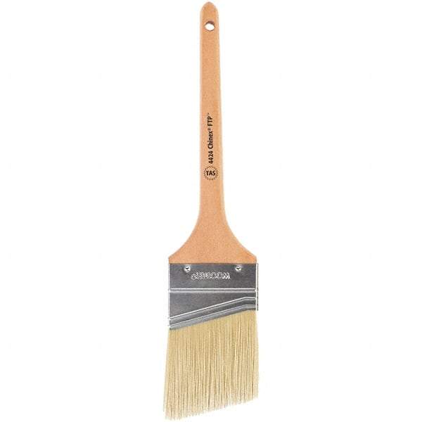 Wooster Brush - 1" Flat Polyester Varnish Brush - 2-3/16" Bristle Length, 4-13/16" Wood Handle - Best Tool & Supply