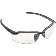 CrossFire - +1.5, Clear Lenses, Scratch Resistant, Frameless Magnifying Safety Glasses - UV Protection - Best Tool & Supply