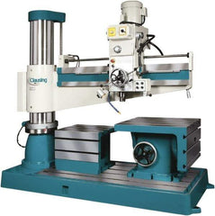 Clausing - 63" Swing, Geared Head Radial Arm Drill Press - 12 Speed, 5 hp, Three Phase - Best Tool & Supply