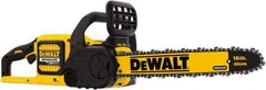 DeWALT - 60 Volt, 15 m/sec, Battery Powered Chainsaw - 16" Guide Bar Length, 7,500 RPM, 3/8" Chain Pitch, 0.043 Chain Gauge - Best Tool & Supply