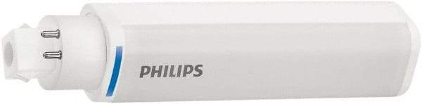 Philips - 8 Watt LED Commercial/Industrial 4 Pin Lamp - 4,000°K Color Temp, 950 Lumens, 120, 270, 347 Volts, Plug-in-Horizontal, 40,000 hr Avg Life - Best Tool & Supply