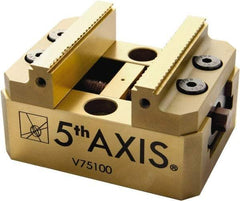 5th Axis - 3" Jaw Width, 56mm High x 4" Long x 3" Wide Vise - For Use with 5 Axis Workholding Systems - Best Tool & Supply