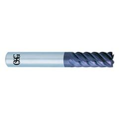 5/8'' Dia. - 4'' OAL - - WXS Coated CBD - 45° Helix HP End Mill - 6 FL - Best Tool & Supply