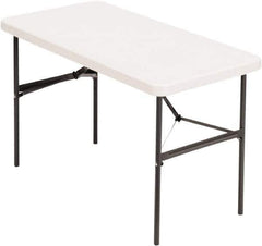 ALERA - 24" Long x 48" Wide x 29" High, Folding Table - Platinum - Best Tool & Supply