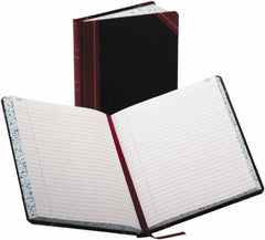 Boorum & Pease - 300 Sheet, 7-5/8 x 9-5/8", Record/Account Book - Black & Red - Best Tool & Supply