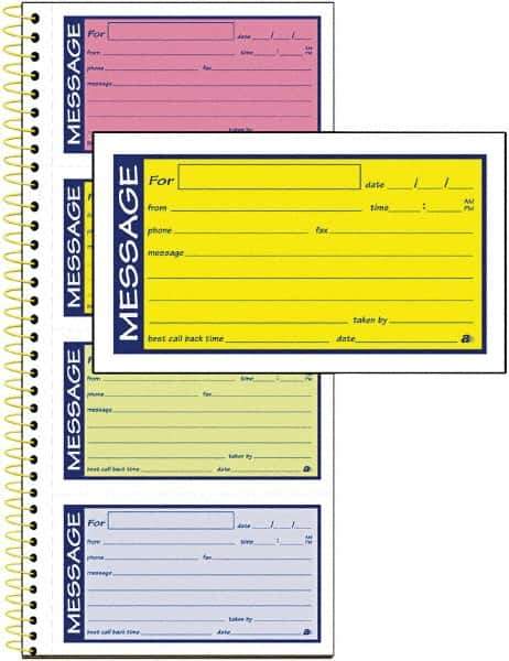 AT-A-GLANCE - 200 Sheet, 5-1/4 x 11", Call Book - Lime - Best Tool & Supply