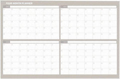 MasterVision - 36 x 48", Wall Calendar - White - Best Tool & Supply