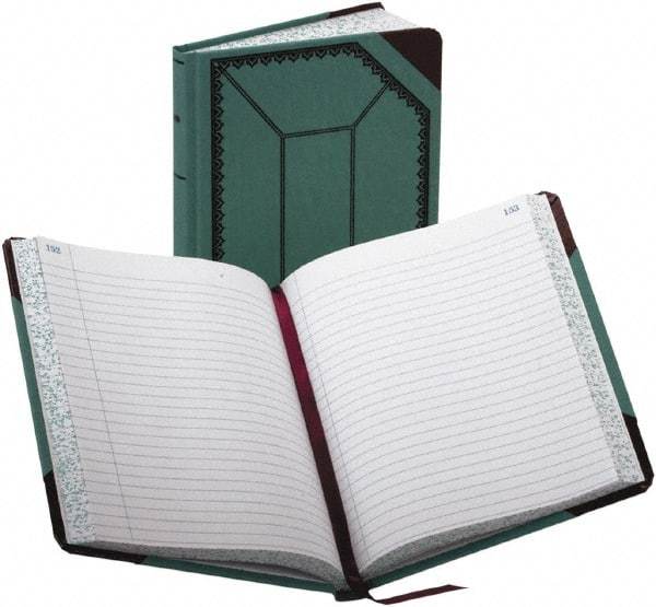 Boorum & Pease - 300 Sheet, 7-5/8 x 9-5/8", Record/Account Book - Blue & Red - Best Tool & Supply