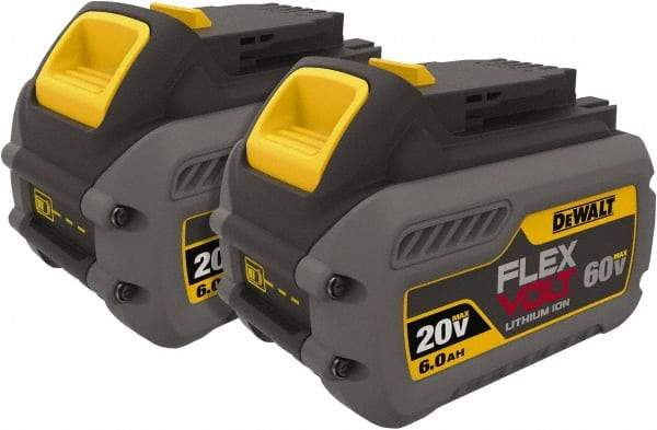 DeWALT - 60 Volt Lithium-Ion Power Tool Battery - 6 Ahr Capacity, 2 hr Charge Time, Series 20/60 FLEXVOLT - Best Tool & Supply