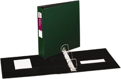 500 Sheet Capacity, 11 x 8-1/2″, Non-View Ring Binder Polypropylene, Green