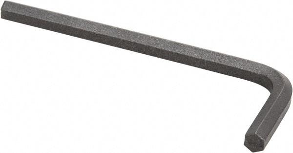 Paramount - 5mm Hex, Short Arm, Hex Key - 3-7/64" OAL, Metric System of Measurement - Best Tool & Supply