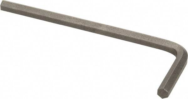 Paramount - 1/8" Hex, Short Arm, Hex Key - 2-19/64" OAL, Inch System of Measurement - Best Tool & Supply