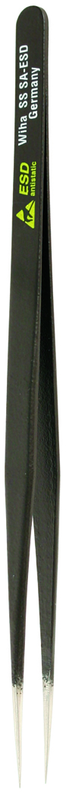 130mm ESD Safe Tweezer SS SA Long Narrow - Best Tool & Supply