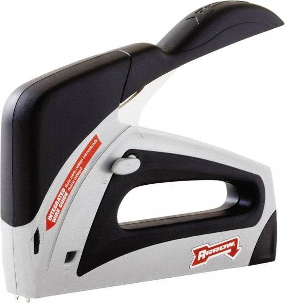 Arrow - Manual Staple Gun - 150 Lb Capacity, Gray & Black, Aluminum Body - Best Tool & Supply