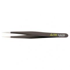 3C SA FINE ROUNDED SHORTER TWEEZERS - Best Tool & Supply
