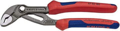 Knipex - 7-1/4" OAL, 1-1/2" Max Capacity, 18 Position Water Pump Tongue & Groove Pliers - V-Jaws, Cushion Grip Handles - Best Tool & Supply