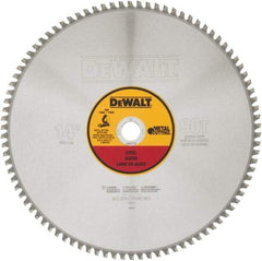 DeWALT - 14" Diam, 1" Arbor Hole Diam, 90 Tooth Wet & Dry Cut Saw Blade - Carbide-Tipped, Standard Round Arbor - Best Tool & Supply