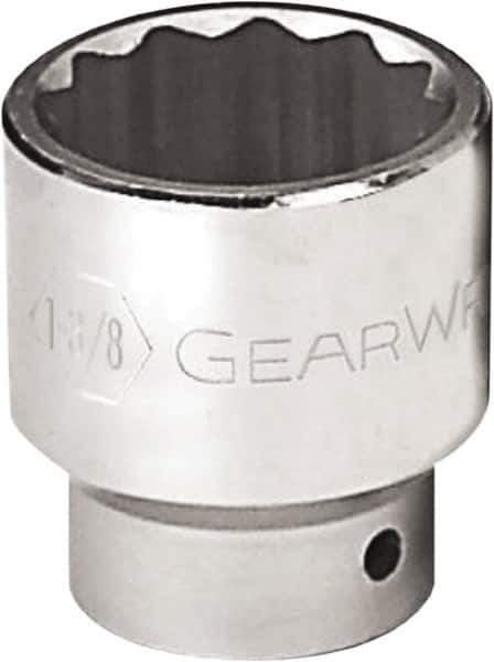 GearWrench - 2", 3/4" Drive, Standard Hand Socket - 12 Points, 2-13/16" OAL, Alloy Steel, Chrome Finish - Best Tool & Supply