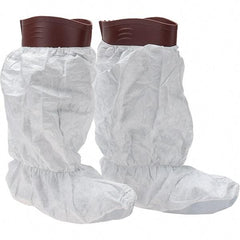 Dupont - Size XL, Tyvek IsoClean, PVC Boot Cover - White, Non-Chemical Resistant - Best Tool & Supply