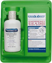 PRO-SAFE - 32 oz, Disposable Eyewash Single Station - Approved by FDA - Best Tool & Supply