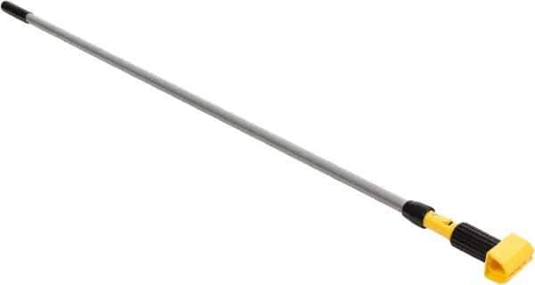 Rubbermaid - 60" Standard Aluminum Clamp Jaw Mop Handle - 5" Mop Head Band, Plastic Connector, Use with Wet Mops - Best Tool & Supply