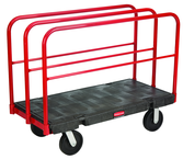 Sheet & Panel Truck 24 x 48 - Removable 27" high vertical frames - Duramold™ -- 2 fixed, 2 swivel casters - Best Tool & Supply