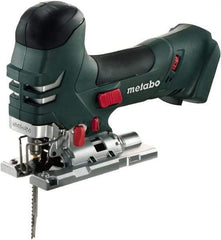 Metabo - 18 Volt, 3,000 SPM, 5-1/4" Stroke Length, Lithium-Ion Cordless Jigsaw - 45° Cutting Angle, Series M18 - Best Tool & Supply