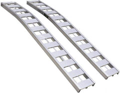 Erickson Manufacturing - 90" Long x 12" Wide, 3,000 Lb Capacity, Arched Truck Ramp - Aluminum, For All Vehicles - Best Tool & Supply