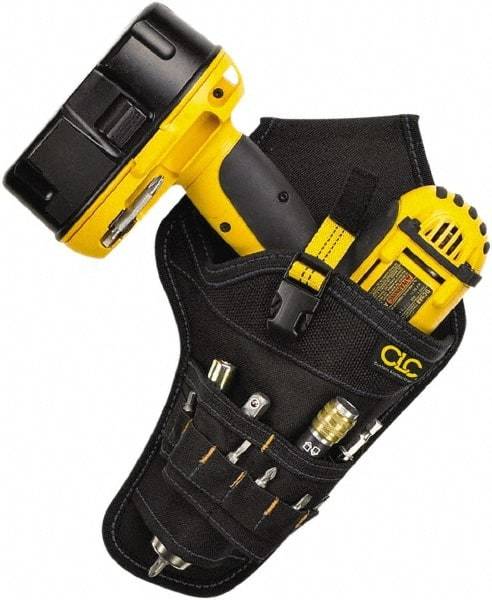 CLC - Drill/Impact Driver Holster with 8 Pockets - Ballistic Polyester, Black - Best Tool & Supply