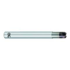 1/4" Dia. - .100"" LOC x 3 OAL 1/16 Radius 4 FL Carbide S/E HP End Mill-WXS - Best Tool & Supply