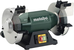 Metabo - 7" Wheel Diam x 1" Wheel Width, 1 hp Bench Grinder - 1" Arbor Hole Diam, 1 Phase, 3,570 Max RPM, 120 Volts - Best Tool & Supply