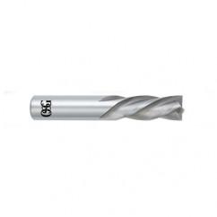 1 Dia. x 4 Overall Length 4-Flute Square End Solid Carbide SE End Mill-Round Shank-Center Cutting-Uncoated - Best Tool & Supply