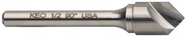 Keo - 1-1/4" Head Diam, 3/4" Shank Diam, 1 Flute 100° Solid Carbide Countersink - Best Tool & Supply